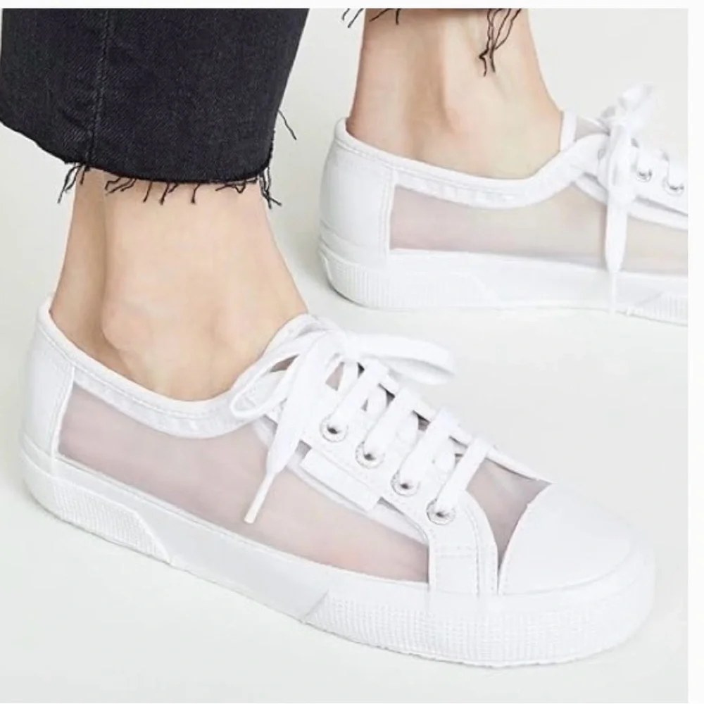 Super GA White mesh‎ tennis sneakers -- EU 41.5 US 10.5